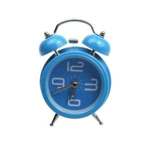   Nostalgic Blue Twin Bell Alarm Clock, Classical Style