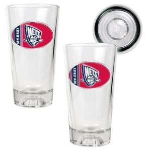  New Jersey Nets Pint Ale Beer Glasses