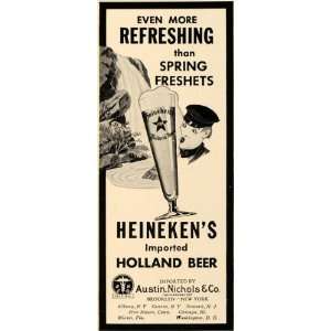  1938 Ad Austin Nichols Heinekens Holland Beer Import 