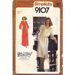  Simplicity 9107 Sewing Pattern Beginners Front Button 