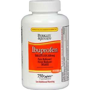 Berkley & Jensen 200mg Ibuprofen Tablets   750 Count