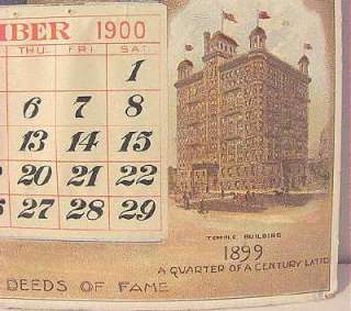 1900 Vintage CALENDAR Independent Order of FORESTERS 25 Years  