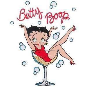  Betty Boop Bath Shower Curtain Champagne Glass