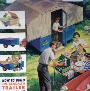 How to Build Pop Up CAMPING TENT TRAILER Camper Original 1954 DIY 