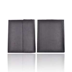  Premium Apple iPad Leather Binder Case Pockets Black 