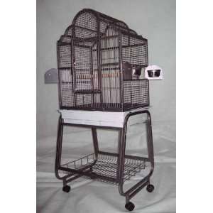  Dome Top Small Bird   Bird Cage & Stand 22x17 AE 703 