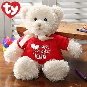   Birthday Stuffed Teddy Bear   Ty Happy Birthday Bear Toys & Games