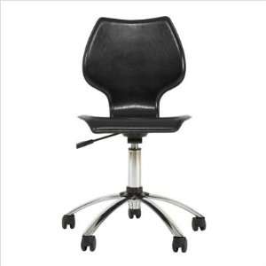  Ina Black Leather Office Chair