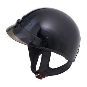  G MAX GM35 Half Dressed Helmet Md Black 1135025 