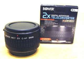Bower PRO DHD II 2X Teleconverter for Canon EOS EF T1i T2i T3 T3i 5D 