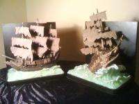 Disney Pirates of the Caribbean SHIP Bookends HEAVY HTF  