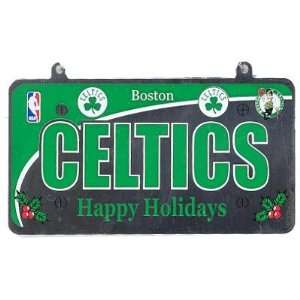  Boston Celtics NBA Happy Holidays Mini License Plate 