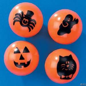  48 Halloween Bouncy balls 25mm Toys & Games