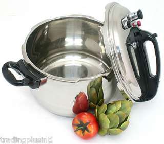 Stainless Steel Pressure Cooker Triple Safety Feature  