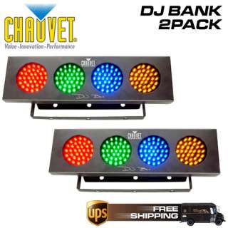 CHAUVET LIGHTING DJ BANK LED WASH LIGHTING EFFECT 2PACK 781462202651 