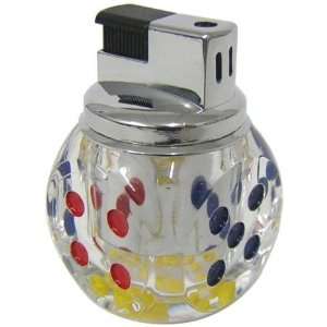  Clear Acrylic Dice Butane Lighter 