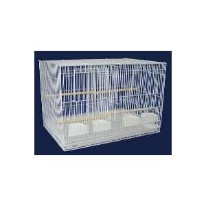  YML Medium Breeding Cages with Divider, Lot of 4, White 