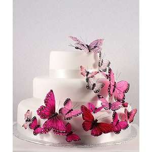  Butterfly Wedding Cake Decorations   4 gorgeous colors 