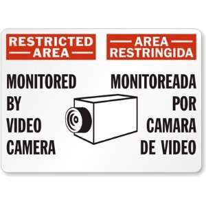  Restricted Area Monitored By Video Camera (with graphic 