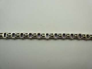 Sterling Silver Marcasite Chunky Link Bracelet 21g  