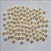 1000 5mm White Flat Back Pearl Beads Scrapbook Craft  