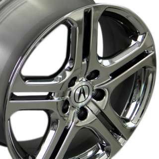 18 x7.5 Acura Black Chrome TL Wheels Rims  