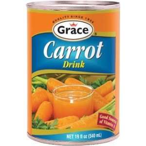 Grace Carrot Juice Drink Can 18.3 oz  Grocery & Gourmet 