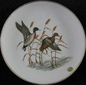 Set of 3 Wild Bird Decorative Collector Plates.1 with Ducks,2 with 