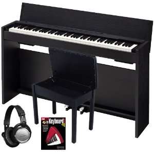 Casio Privia PX830 Digital Piano BUNDLE with Bench, Headphones, and 