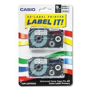  Casio® Tape Cassette for KL Label Makers CASSETTE,2/PK,BK 