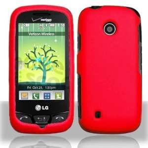   Cell Phone Rubber Red Protective Case Faceplate Cover Cell Phones