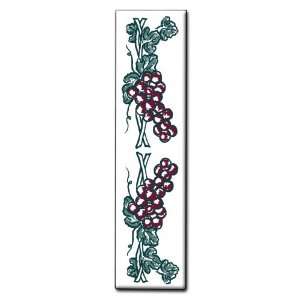  Ceramic Address Tile   1x4 House Address Number Grape 