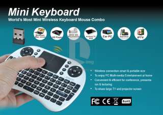   QWERTY Keyboard Touchpad USB Adapter HTPC IPTV PAD PC TV  
