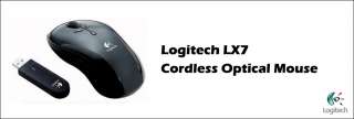 Logitech LX7 Cordless Optical USB Mouse PC/MAC  