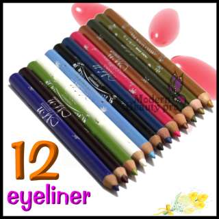   Color Eyeliner Pen Pencil Eyebrow Cosmetic Makeup Eye Liner Set  