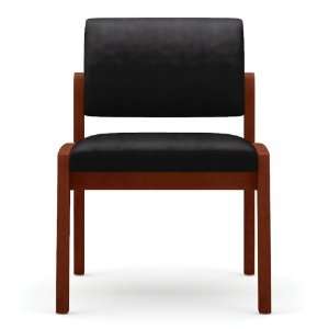   Fabric Guest Chair Coffee Bean Fabric/Cherry Frame