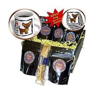   Brown Longhaired Chihuahua   Coffee Gift Baskets   Coffee Gift Basket