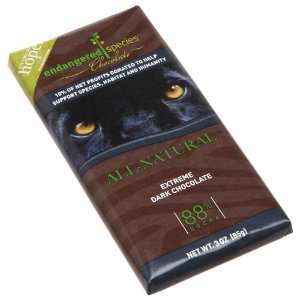   Black Panther, Extreme Dark Chocolate (88%), 3 Ounce Bars (Pack of 12