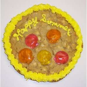 Scotts Cakes 1 lb. Chocolate Chip Cookie Cake with Strawberry Sea 