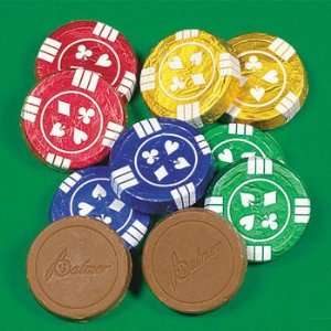  Chocolate Poker Chips (1 lb) (1 per package) Toys & Games