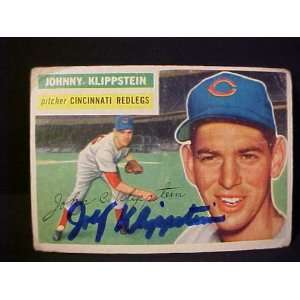  Johnny Klippstein Cincinnati Redlegs #249 1956 Topps 