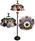 Dale Tiffany HAND PAINTED ROSES FLOOR LAMP BuySAFE  