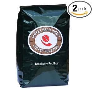 Coffee Bean Direct Raspberry Rooibos Loose Leaf Tea, 2 Pound Bags 