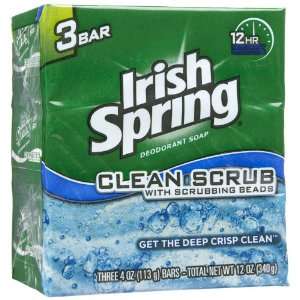   Bar Soap, Clean Scrub, 4 Oz Each 3 Bar Pack (Pack Of 4) 12 Bars Total