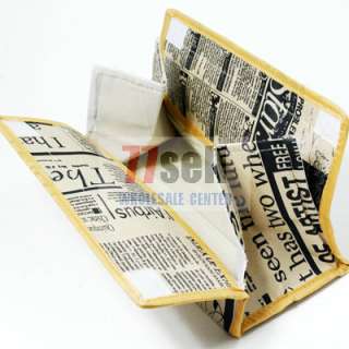 Newspaper Style Decor Tissue Box Cover Holder  