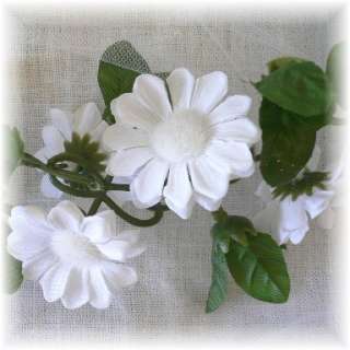WHITE SUNFLOWER Garland Wedding Arch Decor Silk Flowers  