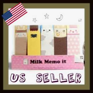 MILK MEMO Message Pads STICKY NOTES Desk Accessories  