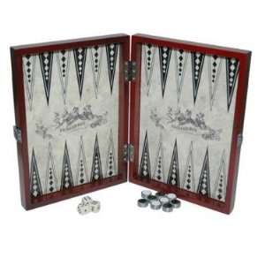  CHH 3036 Wooden Backgammon with Inlaid Image Toys & Games