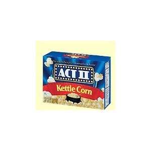 Act II Microwave Popcorn, Kettle Corn, 3ct, 3oz Bags  