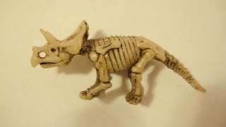 Lot of 5 Vintage Dinosaur Fossil Skeleton Bone Figures Toys  